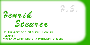 henrik steurer business card